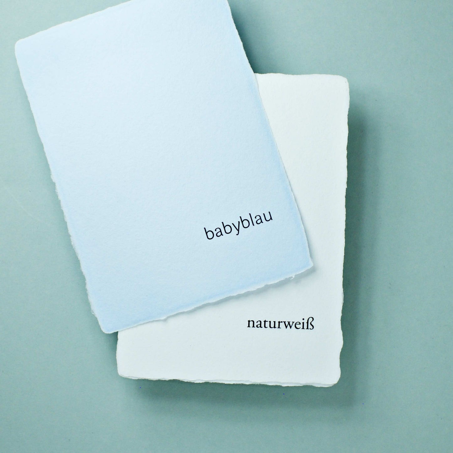 Büttenpapier DIN-B6 - babyblau