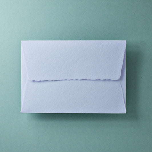 Büttenpapier-Umschlag B6 - Trapezlasche  - flieder