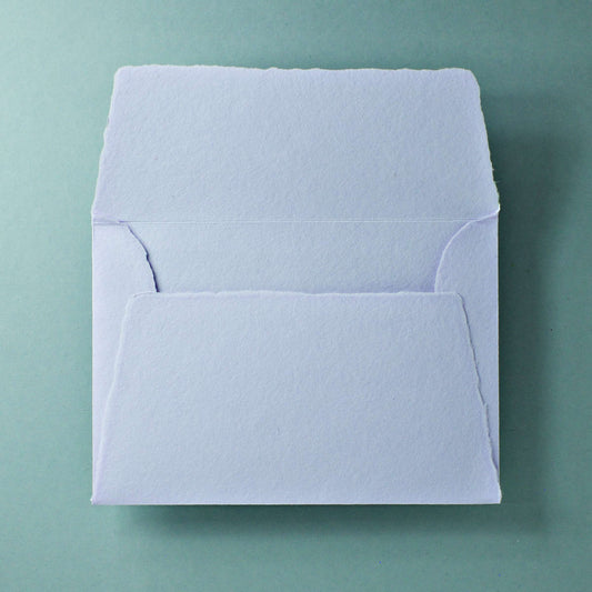 Büttenpapier-Umschlag B6 - Trapezlasche  - flieder