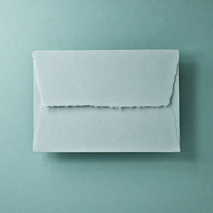 Büttenpapier-Umschlag B6 - Trapezlasche  - lichtgrau