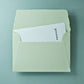 Büttenpapier-Umschlag B6 - Trapezlasche  - matcha