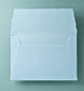 Baumwollumschlag C5 - Trapezlasche  - babyblau