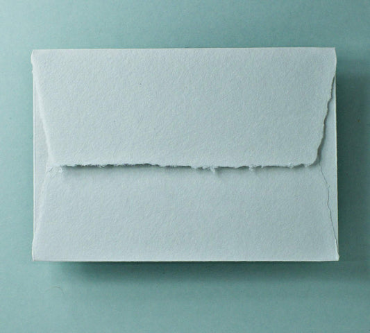 Büttenpapier-Umschlag C5 - Trapezlasche  - lichtgrau