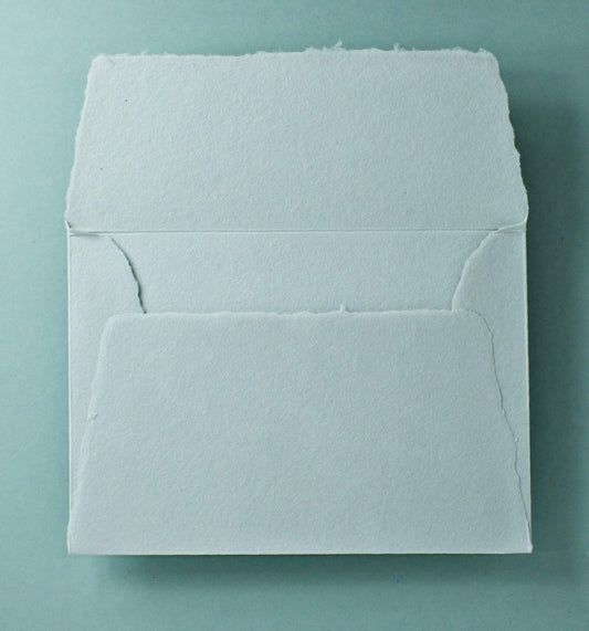 Büttenpapier-Umschlag C5 - Trapezlasche  - lichtgrau