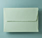 Baumwollumschlag C5 - Trapezlasche  - matcha