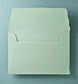 Baumwollumschlag C5 - Trapezlasche  - matcha