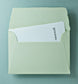 Baumwollumschlag C5 - Trapezlasche  - matcha