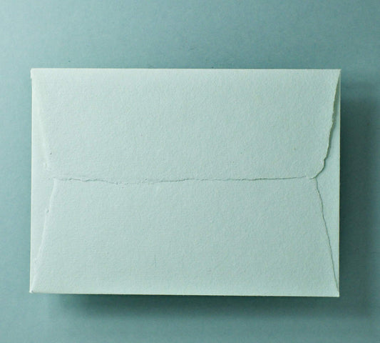 Büttenpapier-Umschlag C5 - Trapezlasche - mint