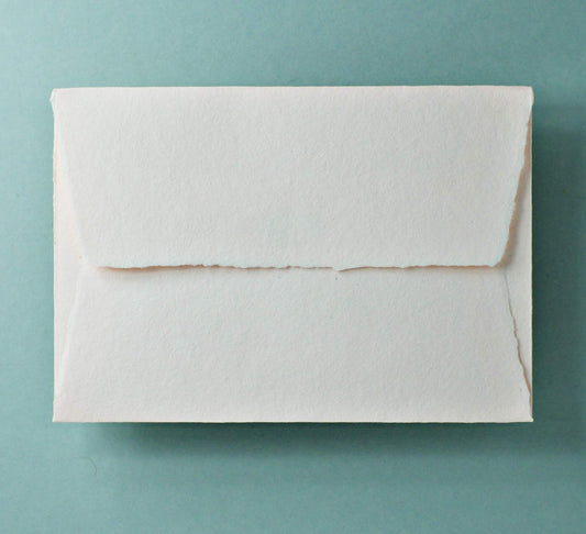 Büttenpapier-Umschlag C5 - Trapezlasche - rosé