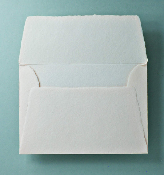 Büttenpapier-Umschlag C5 - Trapezlasche  - rosé