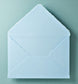 Büttenpapier-Umschlag C5 - Dreieckslasche  - babyblau