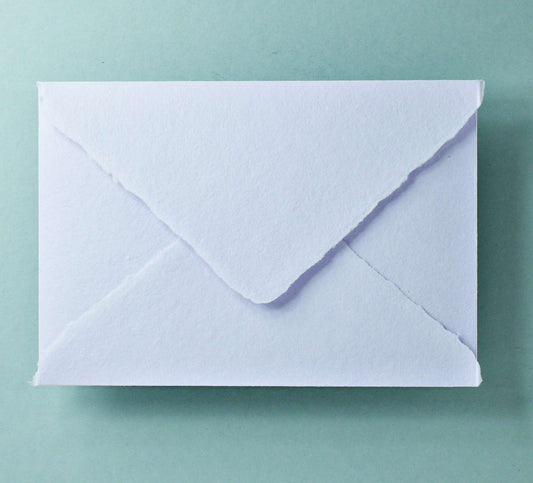 Büttenpapier-Umschlag C5 - Dreieckslasche - flieder