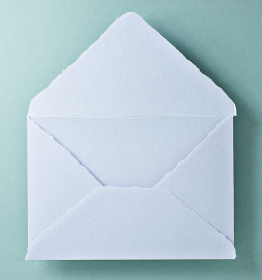 Büttenpapier-Umschlag C5 - Dreieckslasche  - flieder