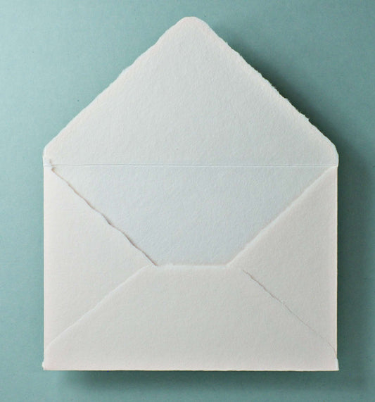 Büttenpapier-Umschlag C5 - Dreieckslasche  - rosé
