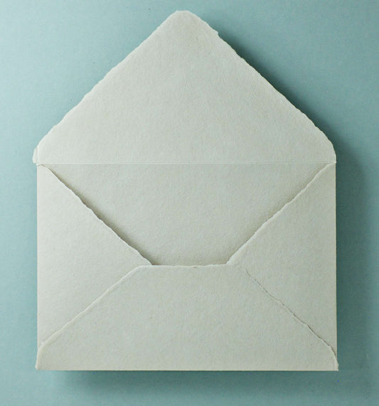 Büttenpapier-Umschlag C5 - Dreieckslasche  - sand