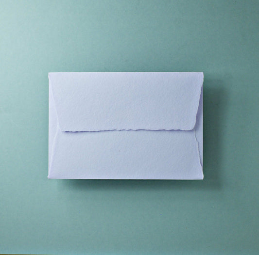 Büttenpapier-Umschlag C6 - Trapezlasche - flieder