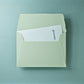 Büttenpapier-Umschlag C6 - Trapezlasche - matcha