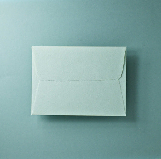Büttenpapier-Umschlag C6 - Trapezlasche - mint