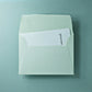 Baumwollumschlag C6 - Trapezlasche  -  mint