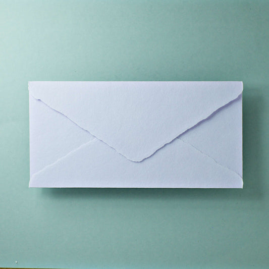 Büttenpapier-Umschlag DIN-lang - Dreieckslasche - flieder