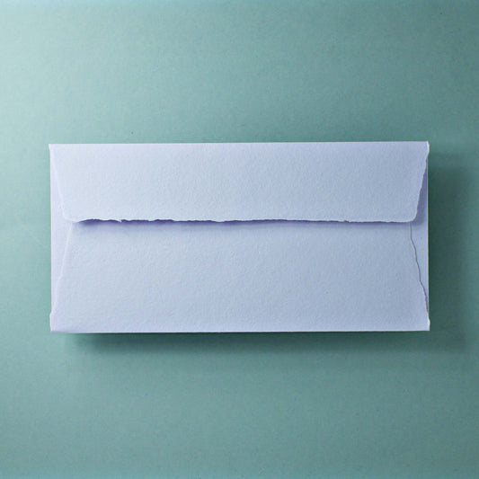 Büttenpapier-Umschlag DIN-lang - Trapezlasche  - flieder