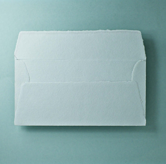 Büttenpapier-Umschlag DIN-lang - Trapezlasche  - lichtgrau