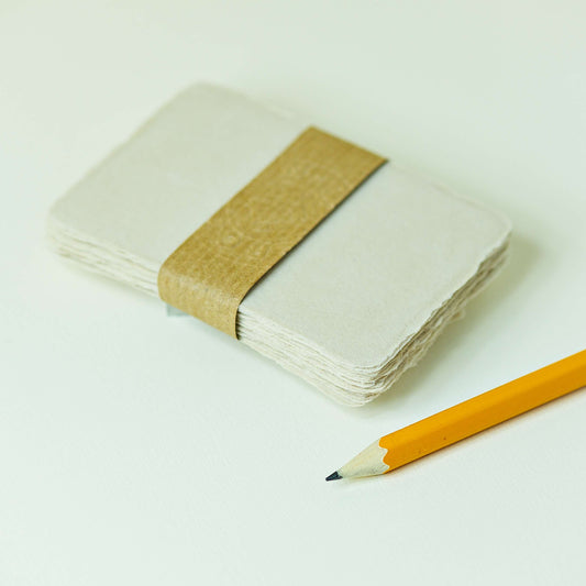 Büttenpapier-Visitenkarten 85/55 - sand