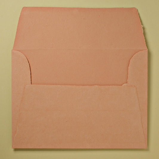 RESTPOSTEN: Baumwollumschlag C5 - Trapezlasche  - lachs