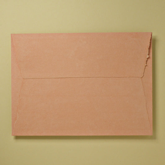 RESTPOSTEN: Baumwollumschlag C5 - Trapezlasche  - lachs