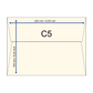 Sonderedition: Baumwollumschlag C5 - Trapezlasche  - Kaffee
