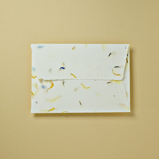 Sonderedition: Baumwollumschlag C6 - Trapezlasche - Ringel- und Kornblumen