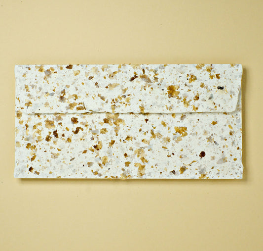 Sonderedition: Baumwollumschlag DIN-lang - Trapezlasche - Kaffee