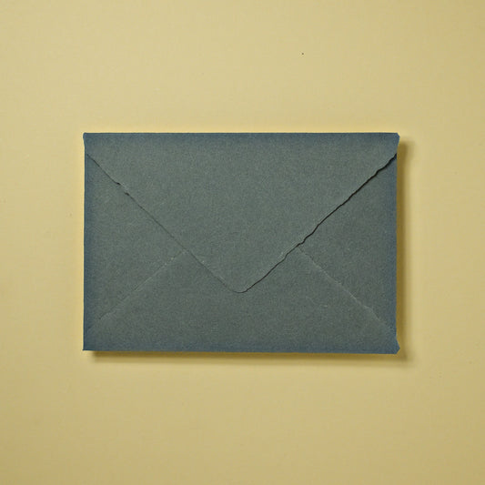 RESTPOSTEN: Baumwollumschlag C6 - Dreieckslasche - schiefer