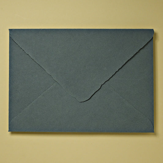 RESTPOSTEN: Baumwollumschlag C5 - Dreieckslasche - schiefer