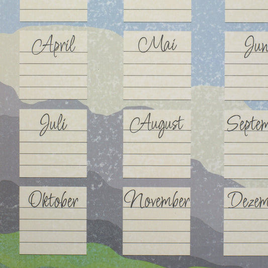 Geburtstagskalender "In den Bergen"
