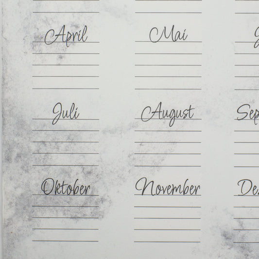 Geburtstagskalender "Klassik"