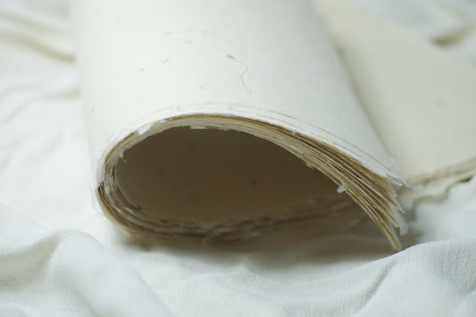 Sonderedition: Abakapapier, 60 g/m2, handgeschöpft DIN-A3 - Waldrebensamen